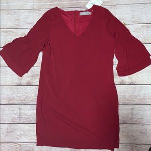 Sweet & cute v neck bell sleeve dress